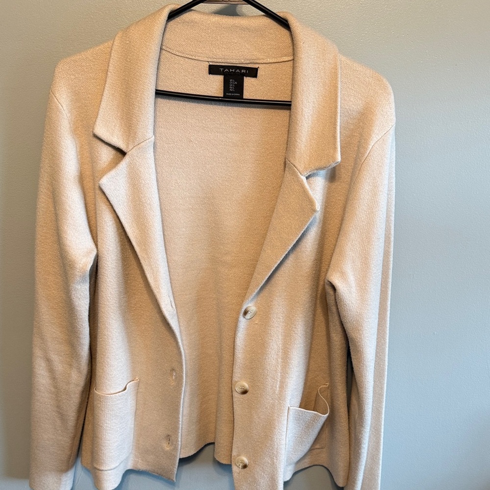 Tahari Cream Blazer